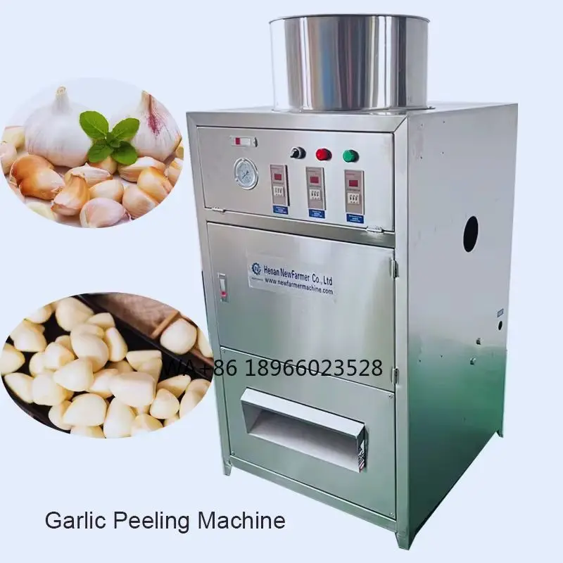 

Commercial Automatic Garlic Peeling Machine, High-Efficiency Stainless Steel Garlic Remover for Food Processing Plant