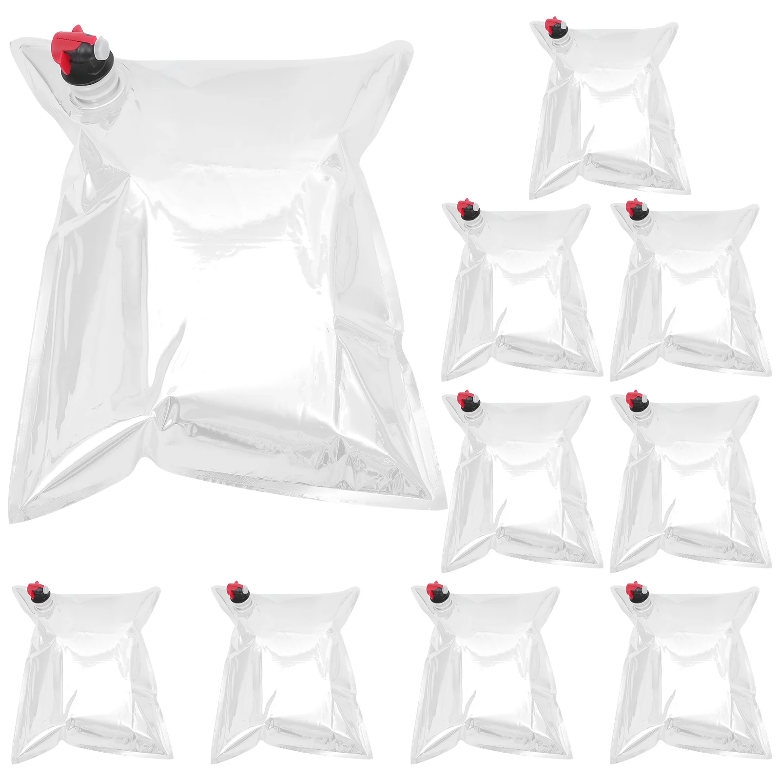 

10 Pcs Butterfly Valve Bag Beverage Bladder Travel Dispenser Drink Container Portable Pouch