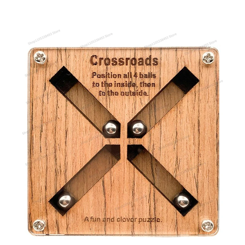 For Crossroads Super Difficulty High IQ Brain Burning Puzzle Wooden Adult Student Children Educational Toys