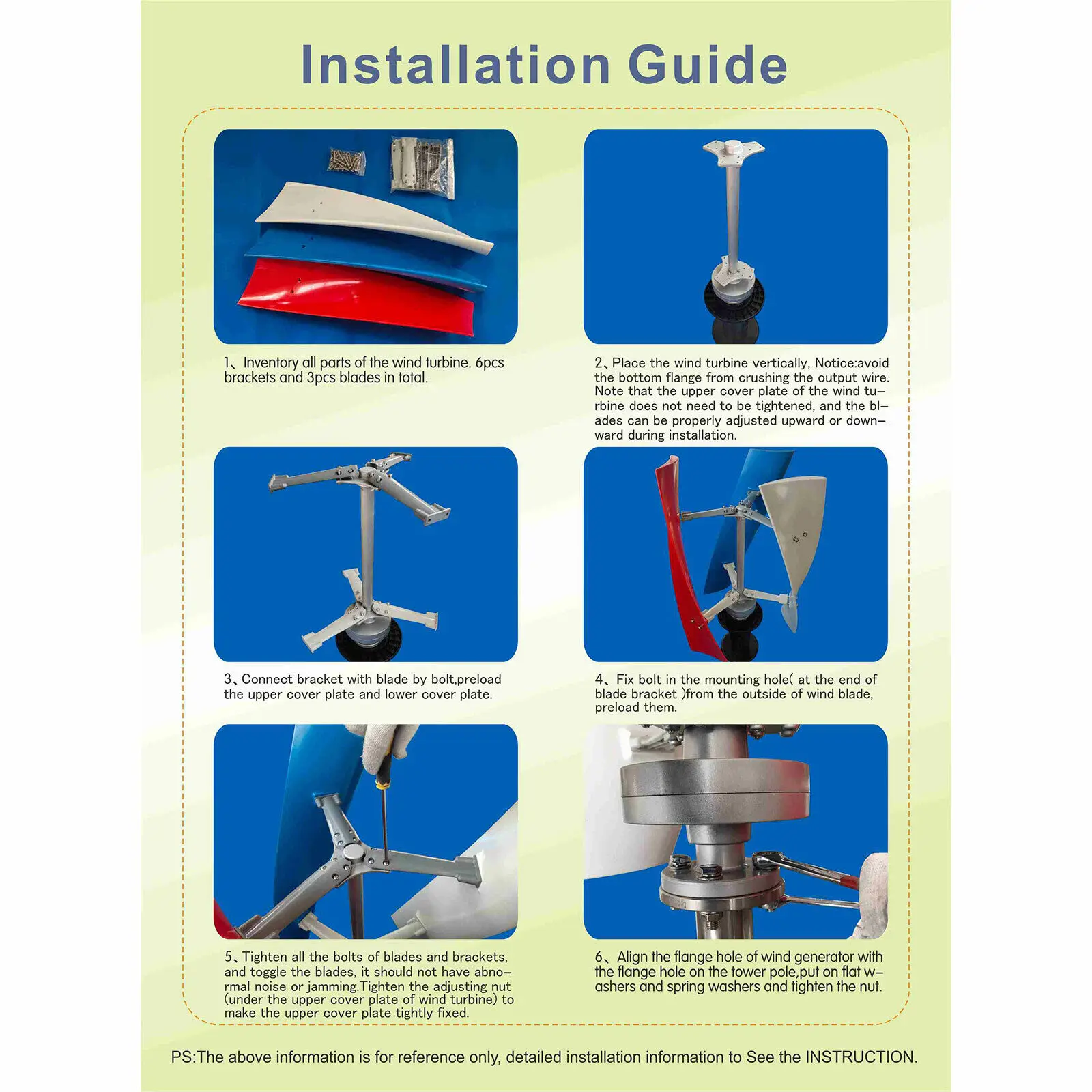 Vertical Wind Generator 24V 400W 3 Blade Wind Turbine Wind Turbine DHL