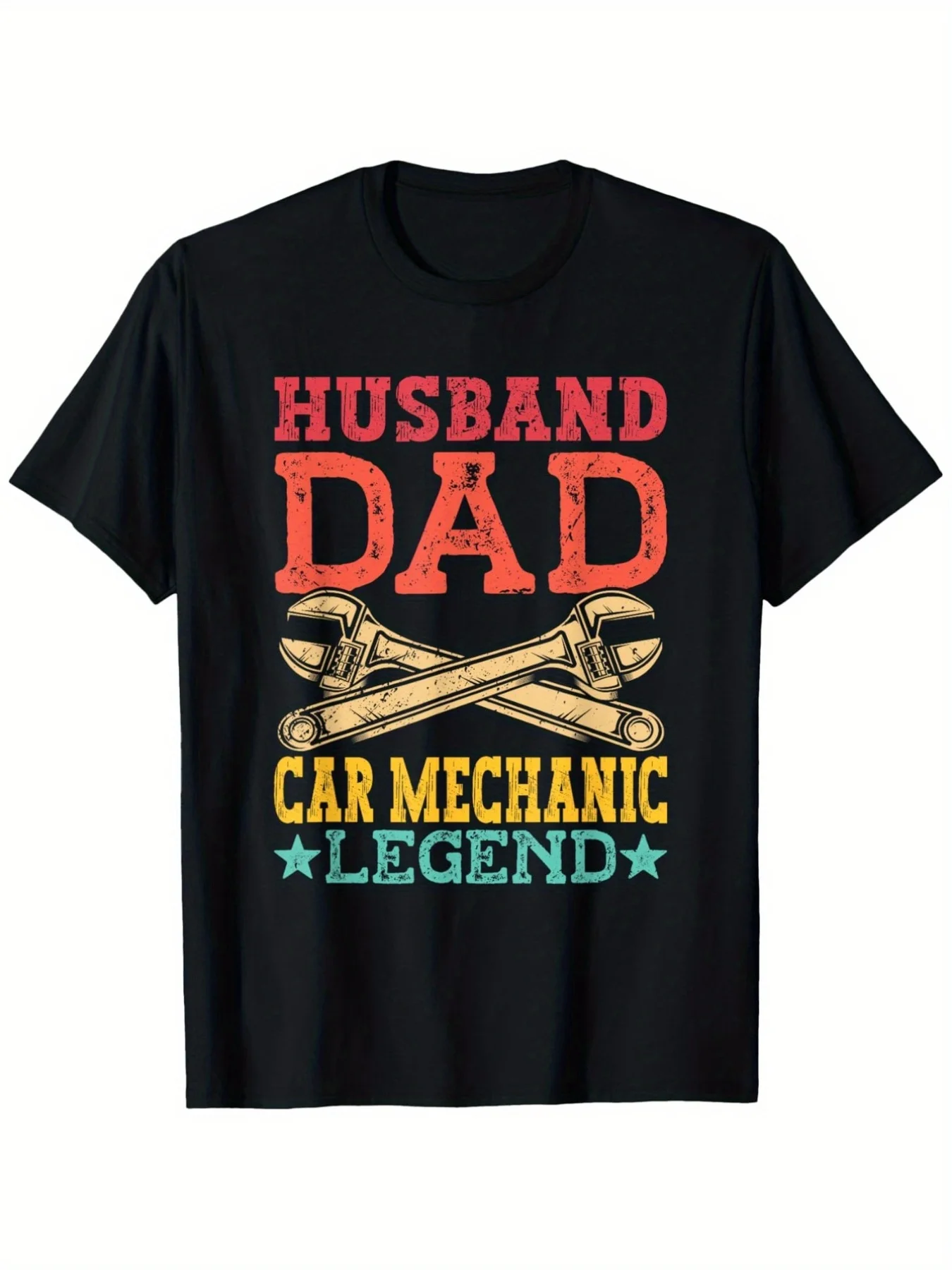 Husband Dad Legend Car Mechanic T-Shirt | Unisex Casual and Comfortable Tee, Loose Fit Short Sleeve with Fun 