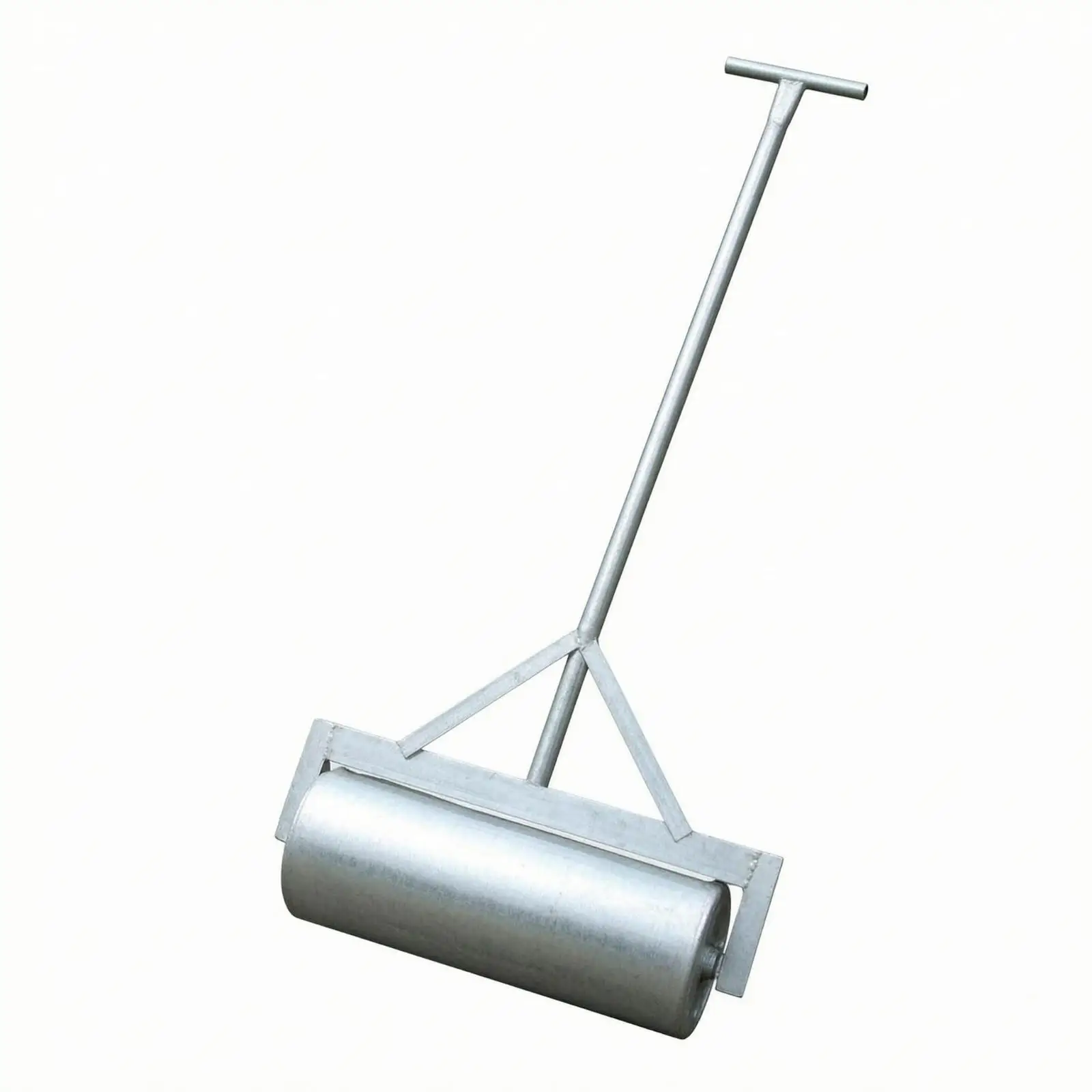 Manual Lawn Leveling Roller Metal Garden Soil Presser Tool with Long Handle for Yard Work