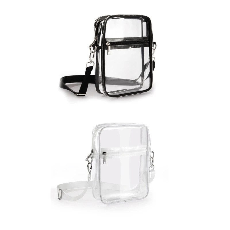 E74B Clear Crossbody Messenger Shoulder Bag Transparent Purse Suitable for Work Travel Workout Concert Sporting Events keith jarrett budapest concert 2 cd