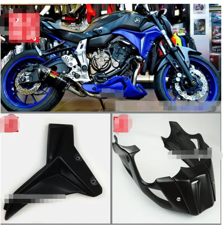 Front Fairing   Side Radiato Cover For  yamaha  FZ-07 MT-07 abs Motorcycle  Kit FZ07 MT07 2014 2015 2016 matte black