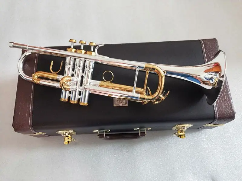 2024 Hot New LT180S-72 Bb Trumpet Silver Plated B Flat Professional Trumpet Top Musical Instruments Brass