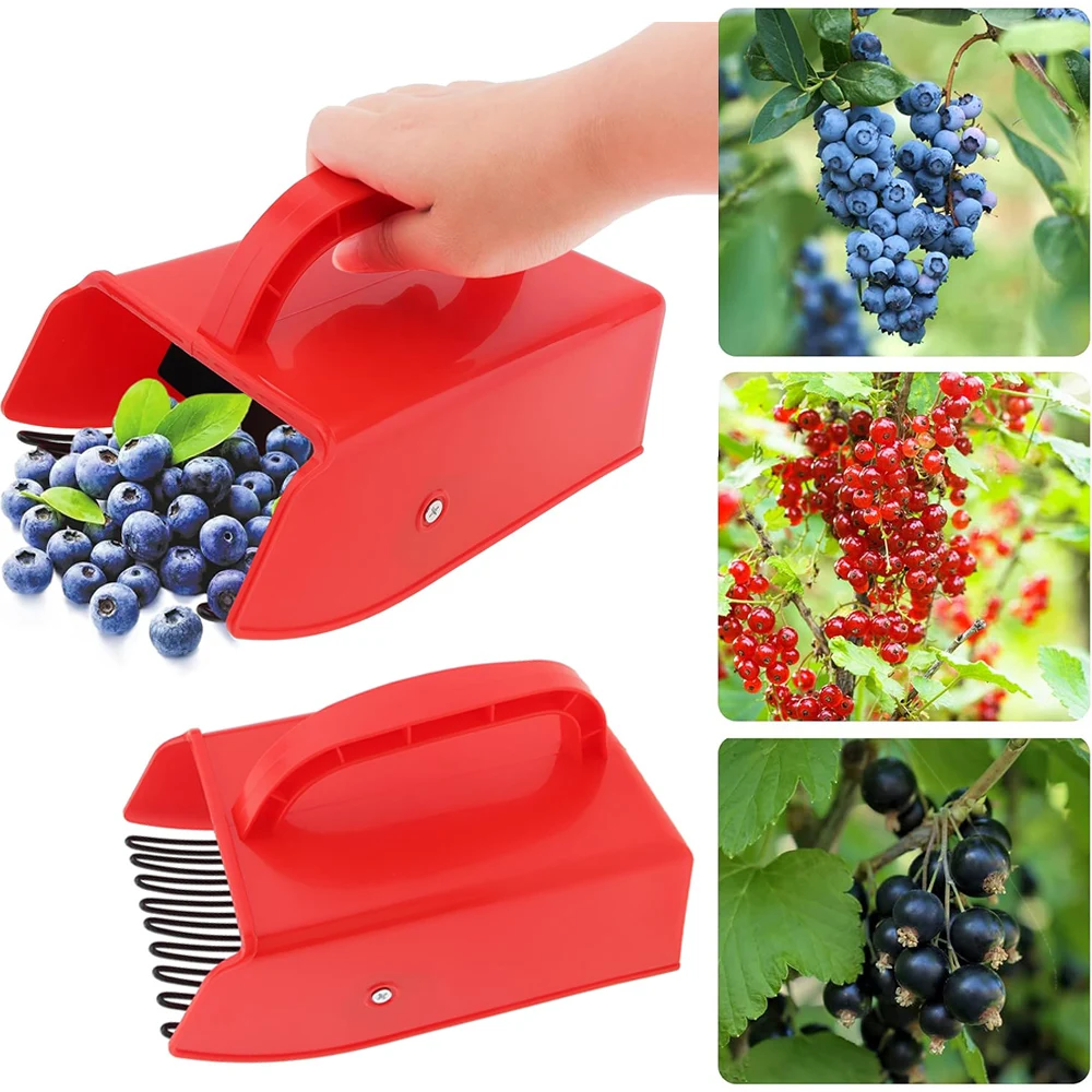 Berry Picker with Metallic Comb & Ergonomic Handle, Blueberry Rake for Harvesting Blueberries, Lingonberries, Huckleberries