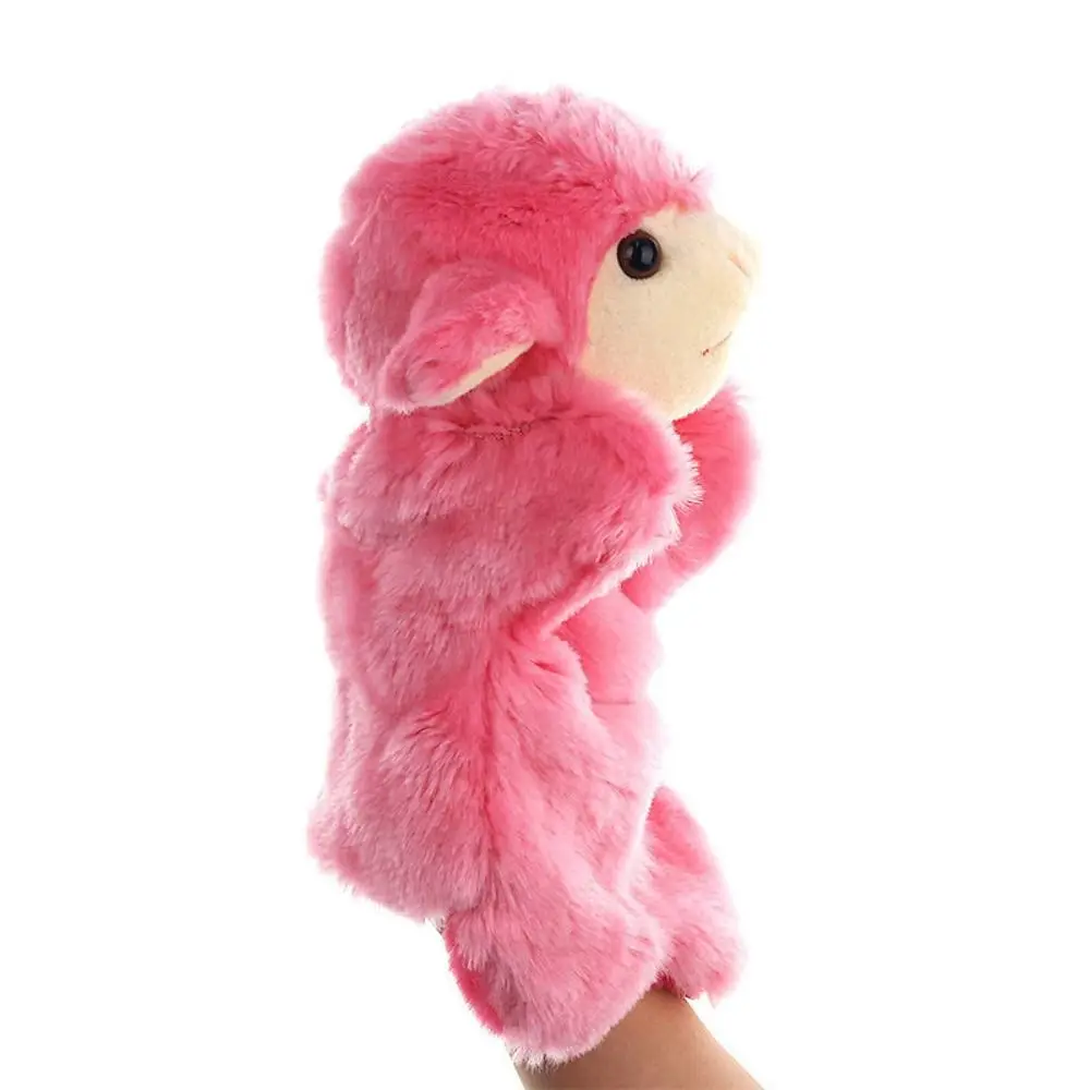 Marionnettes à main en peluche pour enfants, mouton, loup, beurre, doux, apprentissage, poupées d'animaux, bébé