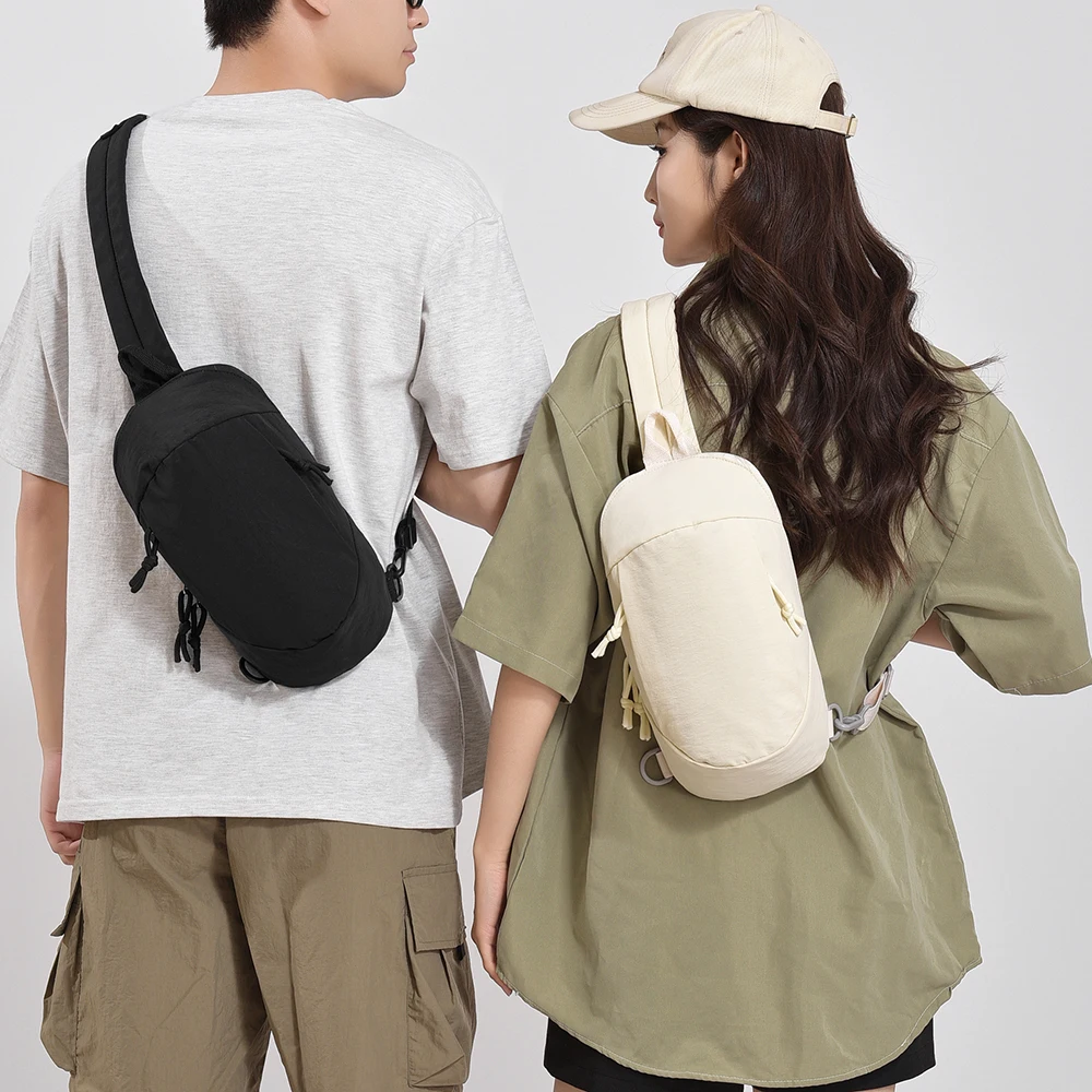 Bolso de Pecho Casual Unisex de Gran Capacidad, Anti-Robo, con Protección RFID, Bolso de Hombro Ligero de Nailon para Hombre, Bolso Cruzado para Mujer