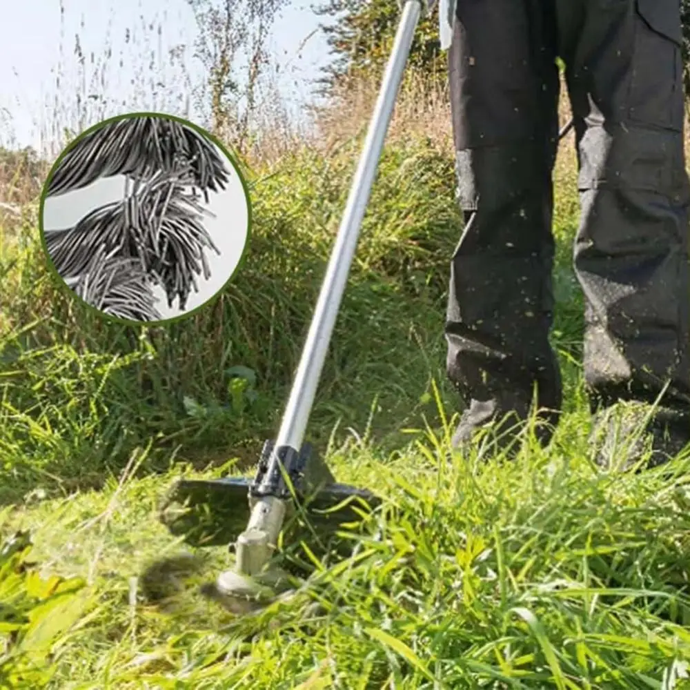 Fast 8 Inch Grass Trimmer Head Easy To Clean Wear-resistant Steel Wire Wheel Durable Rust-proof Weeding Disc Garden