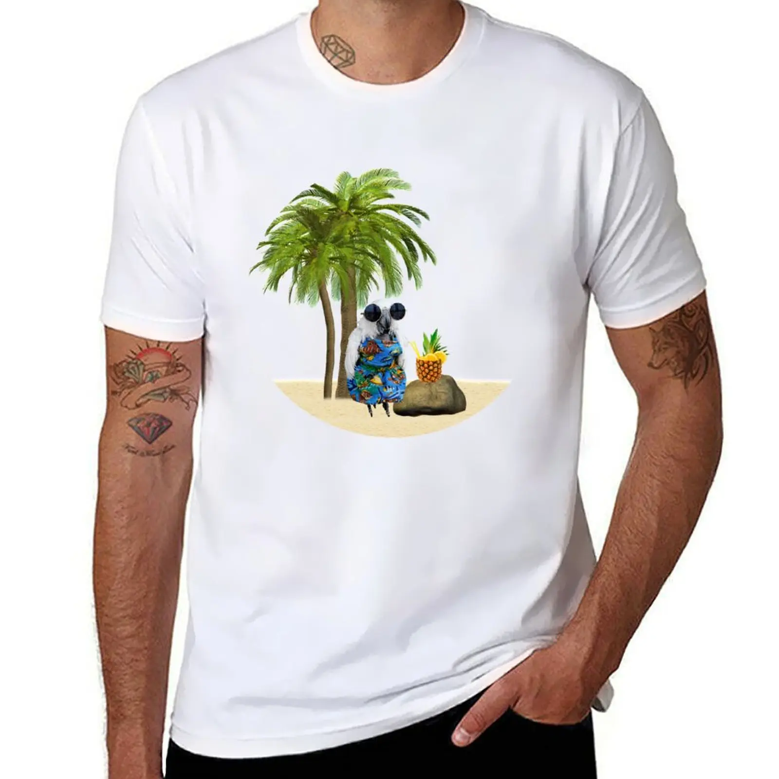 

Cockatoo in Paradise T-Shirt t shirts with prints t shirt for man 100 percent cotton T-Shirt