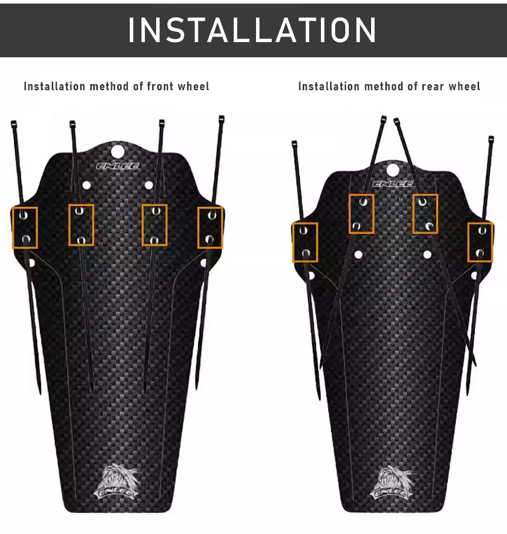 Fahrrad Kotflügel Vorne/Hinten Reifen Rad Universal Kotflügel Mtb Rennrad Flügel Schlamm Schutz Fahrrad Kotflügel Radfahren Zubehör – Detail 14