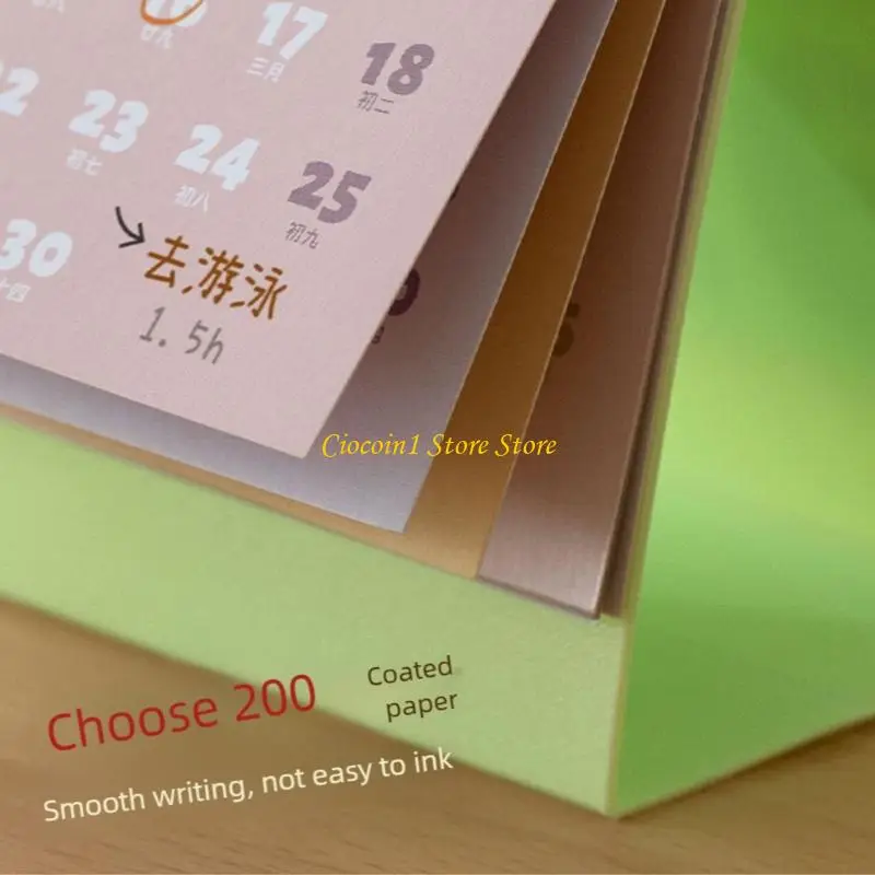 

A3PC 2026 Desk Calendar Twin-Coil Binding 12 month Runs from Jan 2026 to Dec 2026