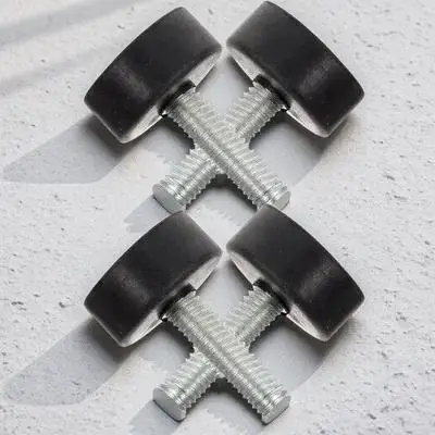 

4pcs Adjustable Rubber Feet For Furniture Heavy Duty Non-Slip Levelers With Screws Floor Protection Table Leg Hardware Furniture