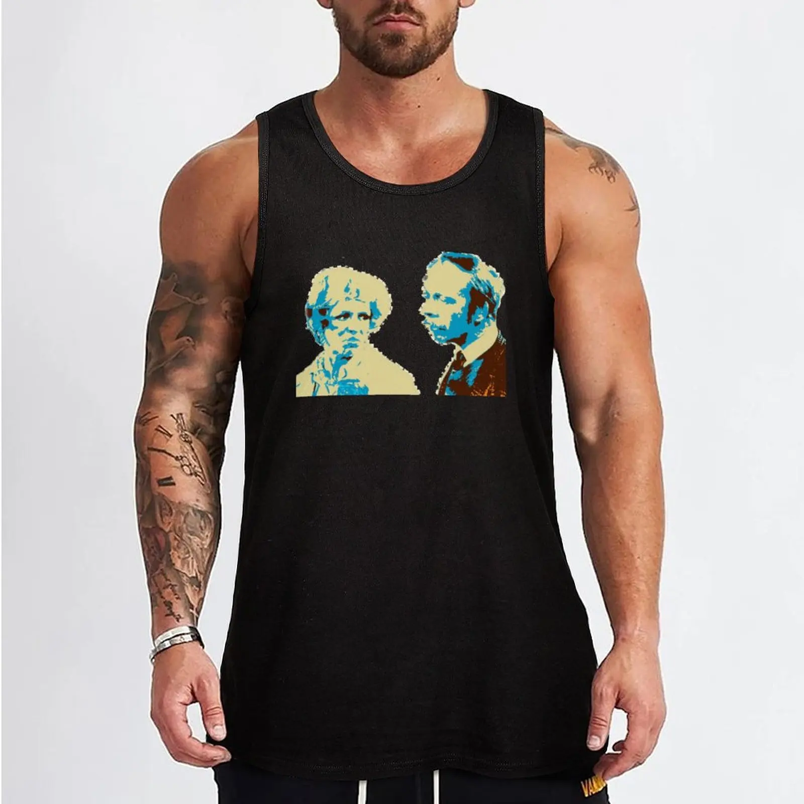 George & Mildred Pop art Tank Top Vests gym shirt men anime clothes anime