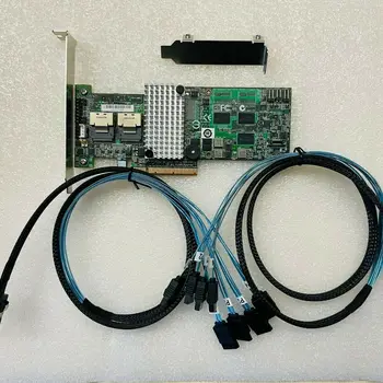 LSI 9264-8i 6GB PCI-E RAID controller SFF8087 with sata cable 256M+key RAID 5 6 extender card