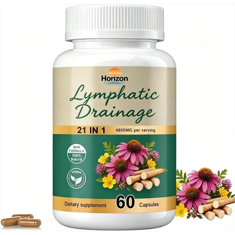 Lymphatic Drainage Capsules,Immune & Lymph System Support,60 Capsules