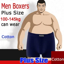 Men's Boxers Plus Size for 90-200kg Large Size Shorts Comfortable Underwear Full Cotton Fabric High Quality 3XL-10XL
