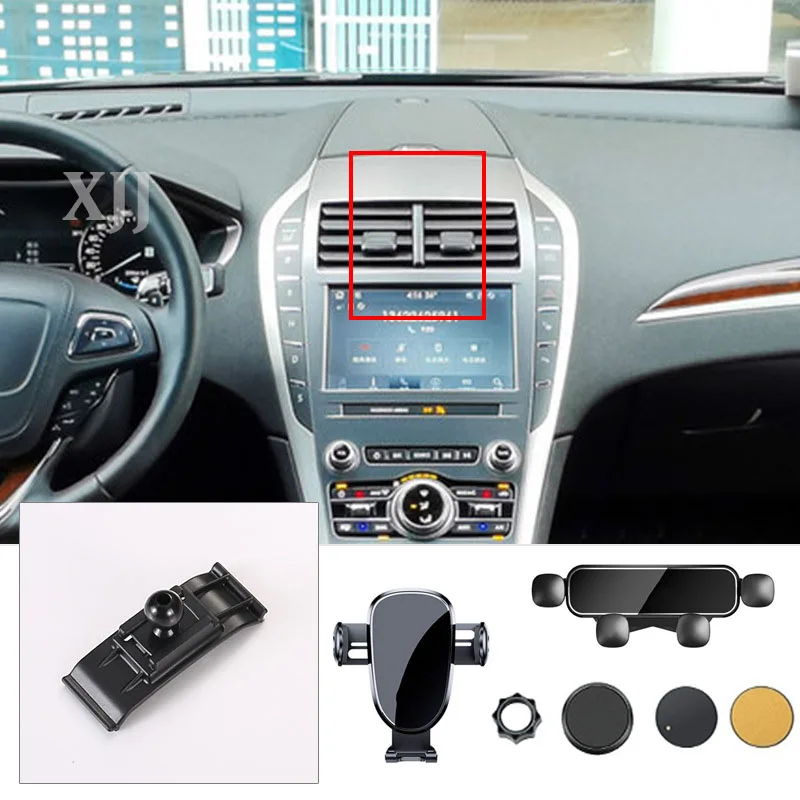 For Lincoln MKC MKZ MKX Nautilus Corsair Aviator 2022 2021 2020 2019 2018 2023 Car Dedicated Phone Holder Base Wireless Charger 