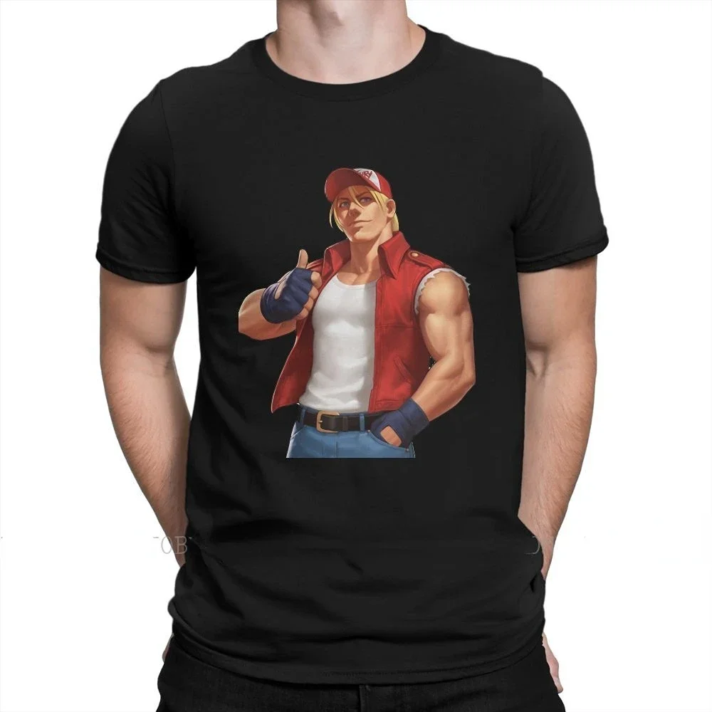 THE KING OF FIGHTERS Male Style low price Tops T Shirt Round Neck Terry Bogard Fatal Fury Hipster TShirts graphic t shirts