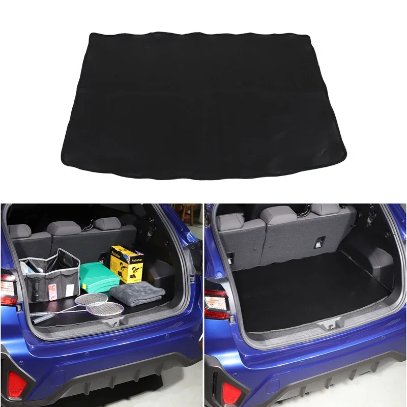 

For Subaru Crosstrek 2024+ PVC Leather Black Car Styling Car Trunk Wear Pad Sticker Car Interior Protection Accessories