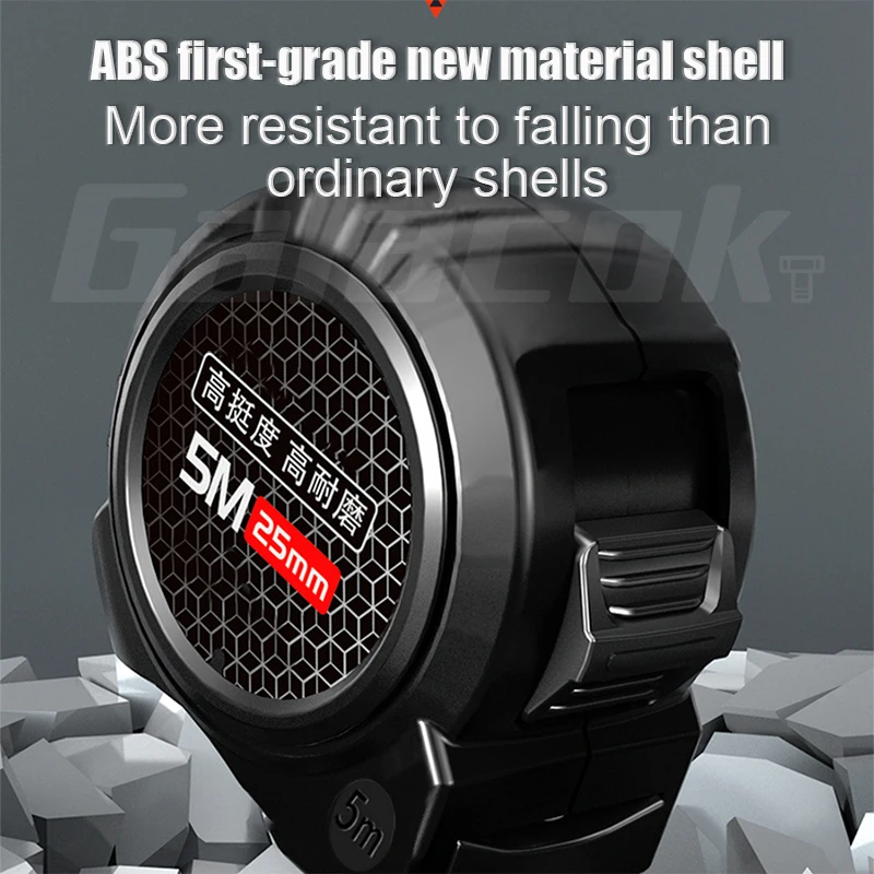 Measuring Tape Self 5/10M High Precision Wear-resistant Ruler Measuring Tools Locking Fluorescent Steel Tape Measure Retractable