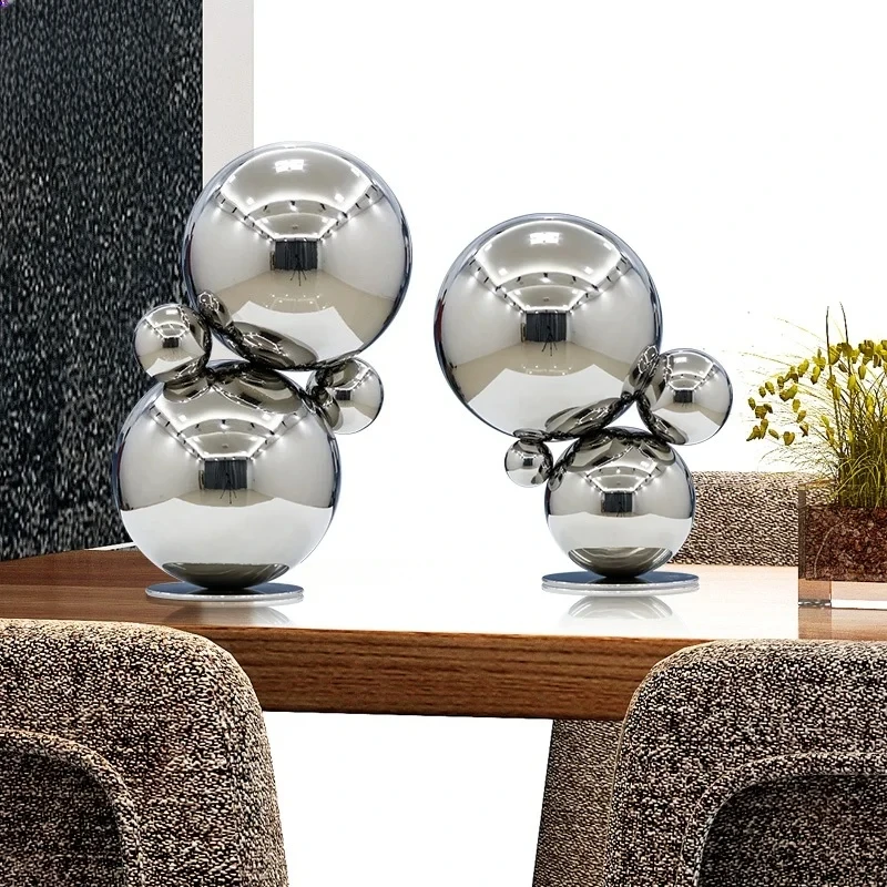 Home decoration creative metal jewelry desktop living room or TV cabinet wedding art