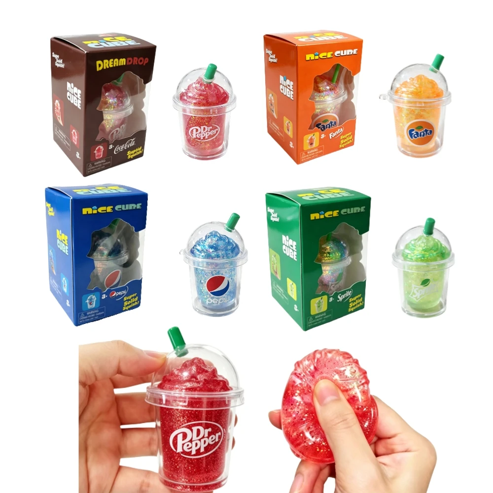 2026 New Schylling NeeD Doh Bilnd Box Stress-relief drink cup Sensory Squeeze Toy Stress Relief Snowball For Focus ADHD