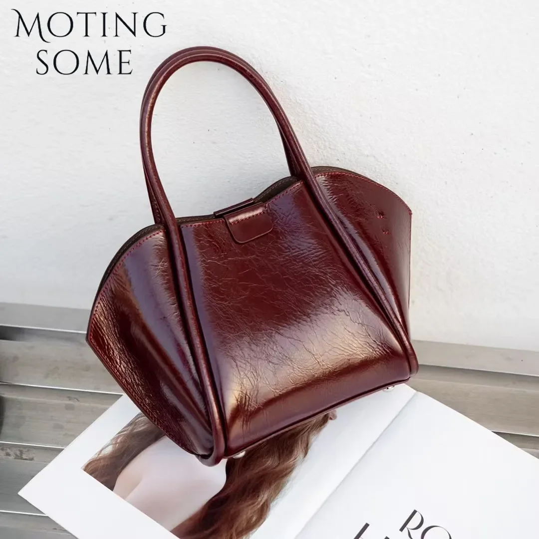 ,motingsome Retro Bags Woman Retro Purses Shoulder Messenger Bags Luxury Natural Genuine Leather Tote Vintage Daily Purses 2025