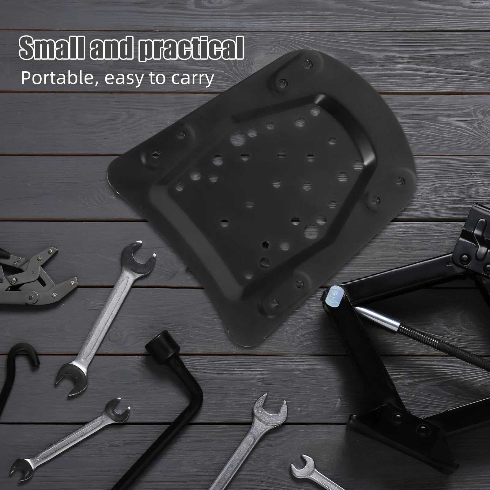 

1 Set Motorcycle Rear Luggage Rack Base Plate Black Stamping Metal Bottom Mount For Universal Fit Scooter Electric Vehicle Trunk