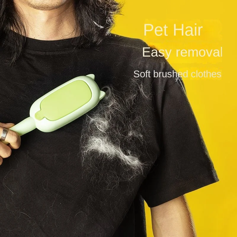 Pet Hair Removal Brush Electrostatic Brush Cat Fur Brush Hair Sticker Roller Hair Self-cleaning Lint Remover Pet Supplies