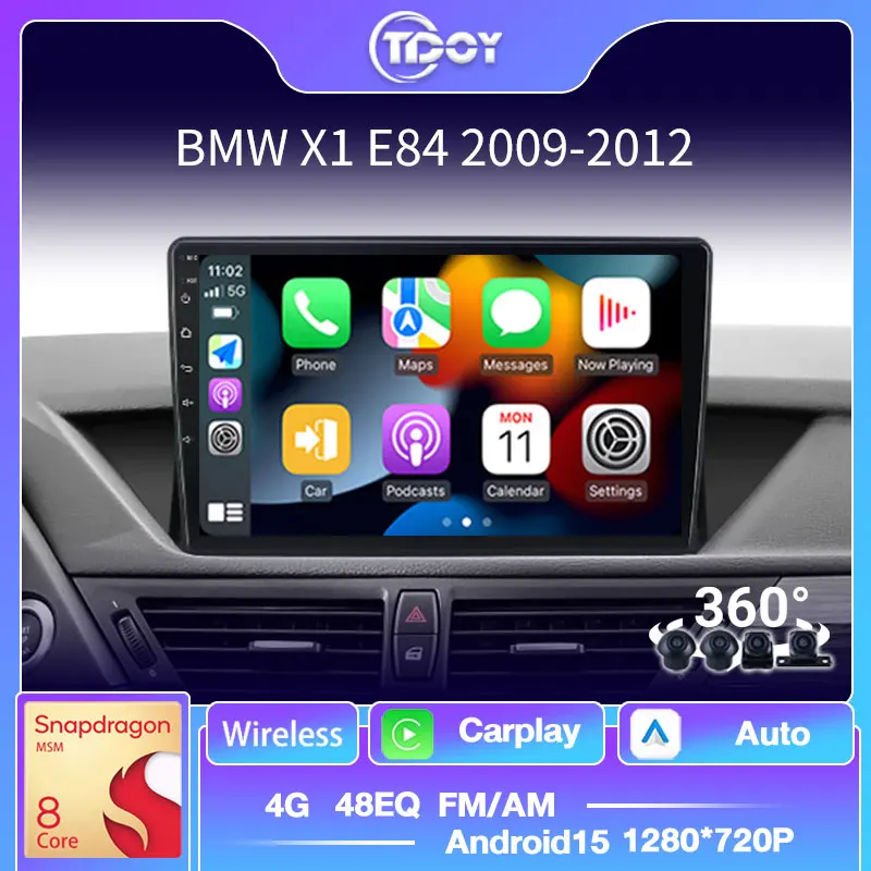 

Car Radio For BMW X1 E84 2009-2012 Multimedia Video Players Android Auto CarPlay 2din Android Car Play Navigation HiFi Stereo