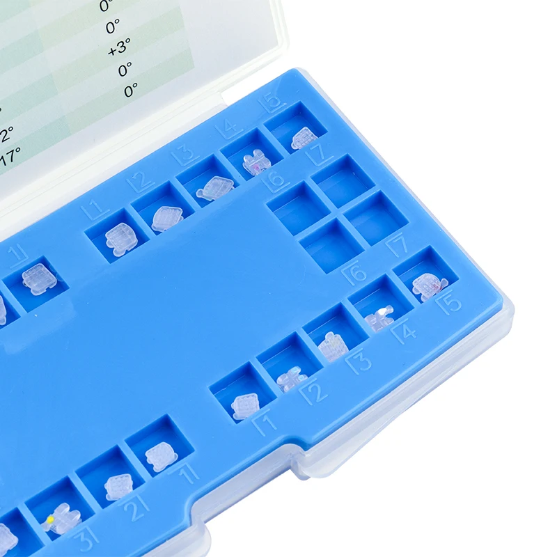 Kangningda Ceramic Orthodontic Brackets Dental Braces Transparent Tooth Correction System for Aesthetic and Comfortable Alignmen