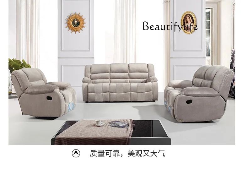 

living room Sofa bed set диван мебель кровать muebles de sala 1+2+3 recliner real genuine leather sofa cama puff asiento sala