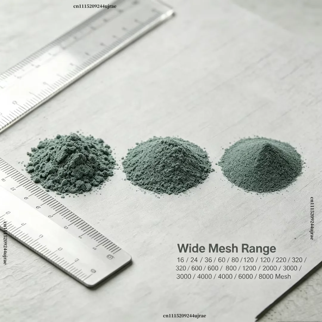16~8000 Mesh SiC Powder Green Silicon Carbide Grit for Sandblasting Polishing Abrasive Tools Refractory Material