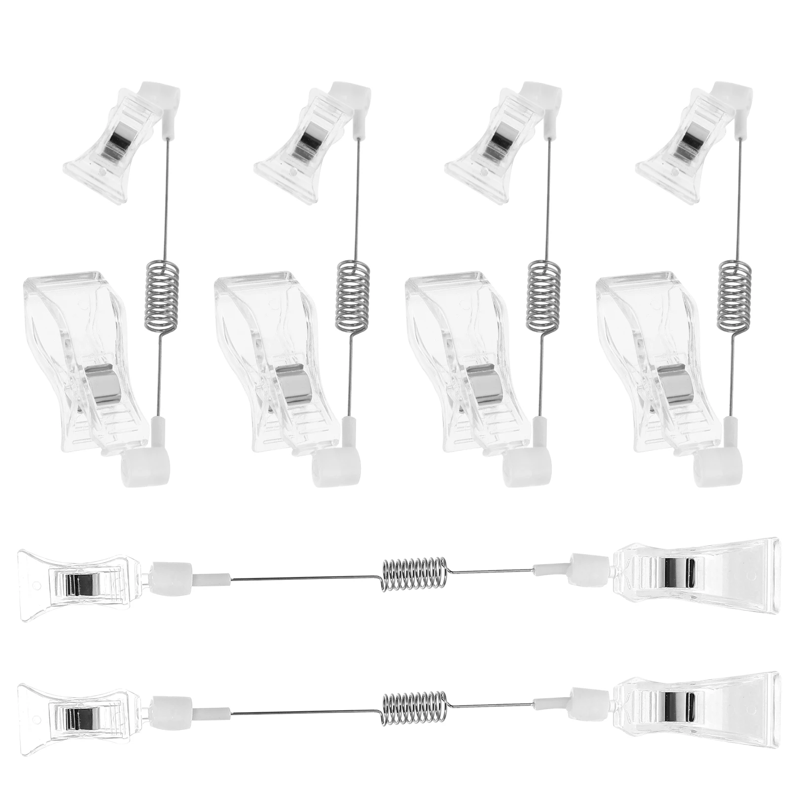 

6 Pcs Explosion Stickers Advertising Clip Holder Holders Plastic Retail Sign Clips