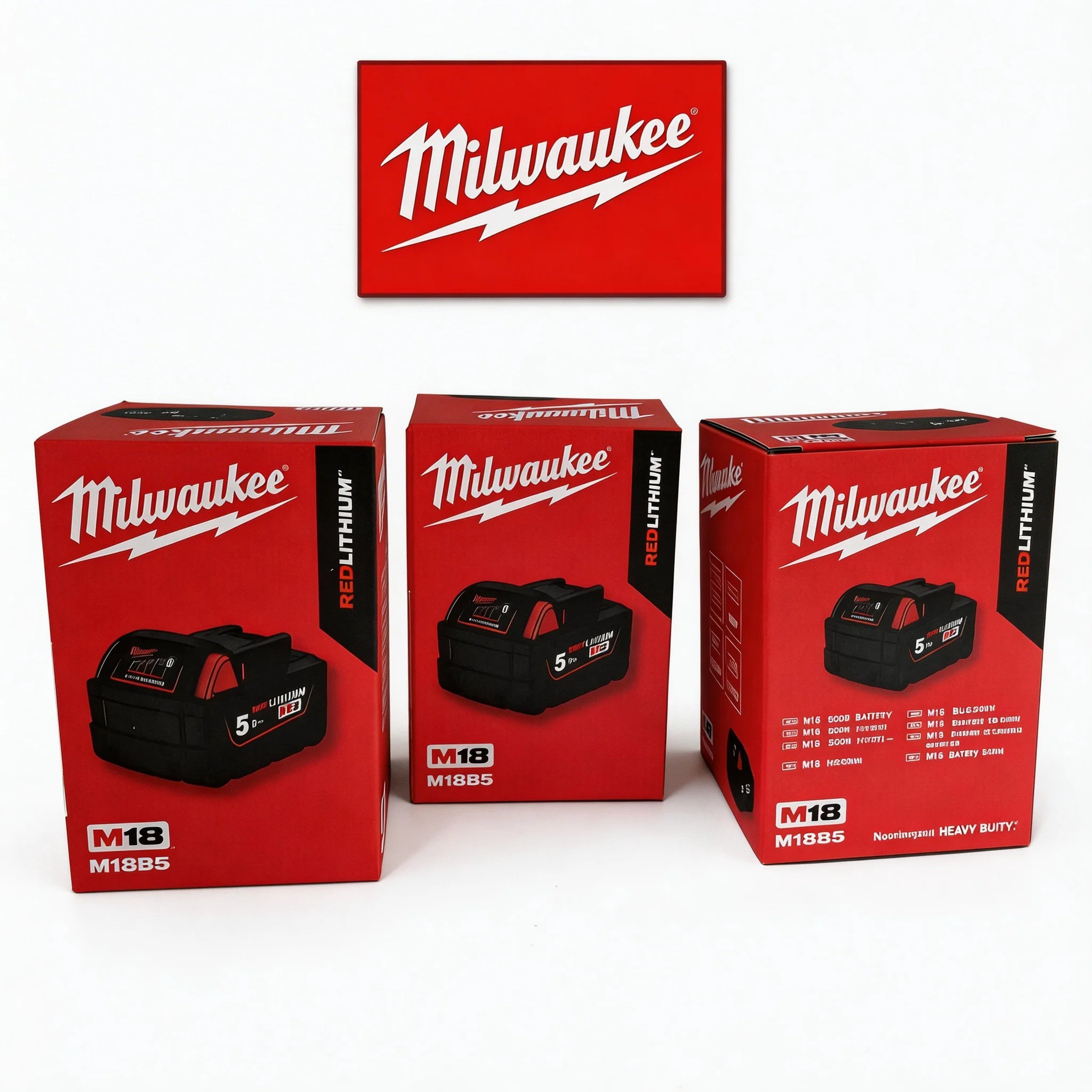 Batterie d'origine M18 Milwaukee 6000mAh M18B6 M18B5 Convient aux outils électriques Milwaukee Batterie lithium rechargeable 18V