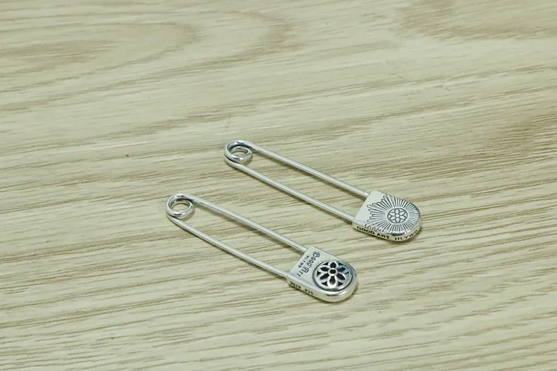 S925 Sterling Silver Pin Baby Pregnant Women's Pin Pendant accessories safety pins brooch pins Sakura fashion pins