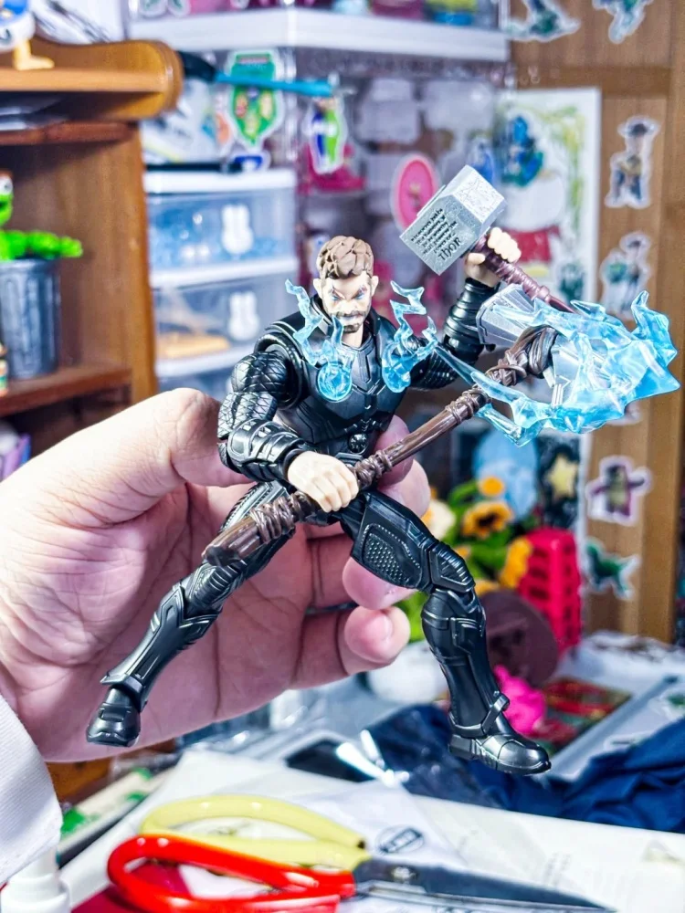 Blokees Marvel Heroes Champion Class, Modelo Ensamblado de Spider-Man, Venom, Iron Man, Capitán América, Thor, Juguete Coleccionable de Escritorio, Regalo