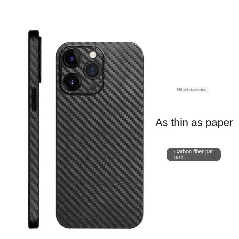 0.3mm Ultra Thin Carbon Fiber PP Phone Case For iphone 16 Pro 15 13 12 Mini 11 14 Pro Max Slim Back Cover Funda 14 15 16 Plus