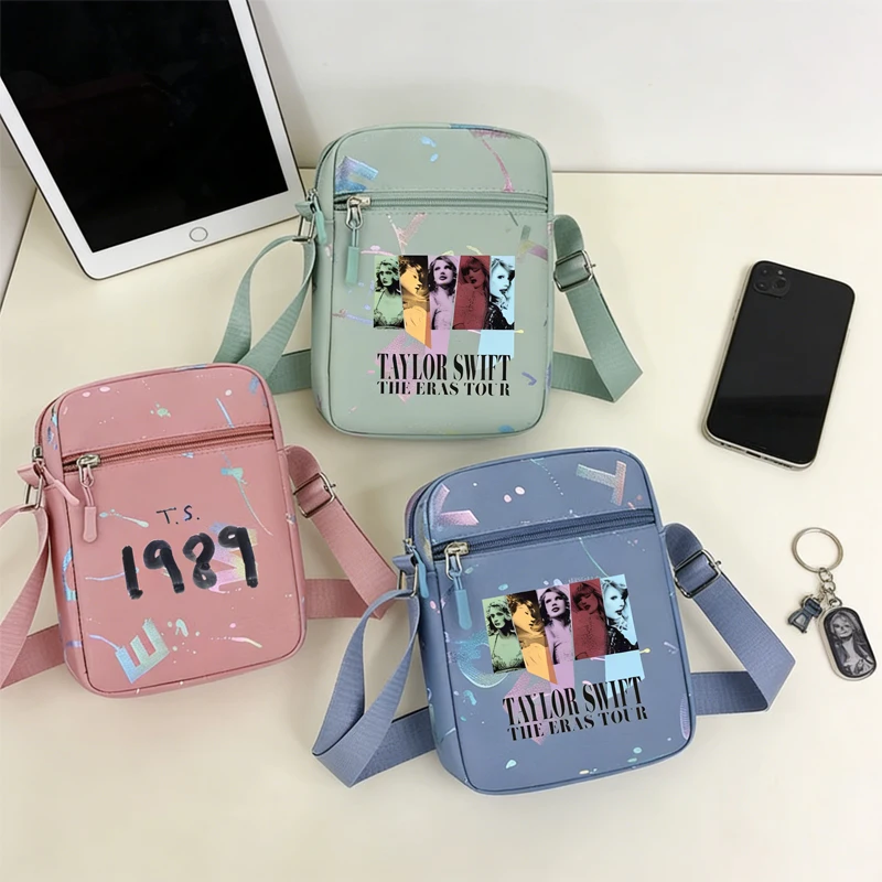 

taylorS swifts TS1989 Mobile Phone Bag Mini Nylon Crossody Cell Phone Cash Messenger Bag Wallet Coin Purse ShoulderBag