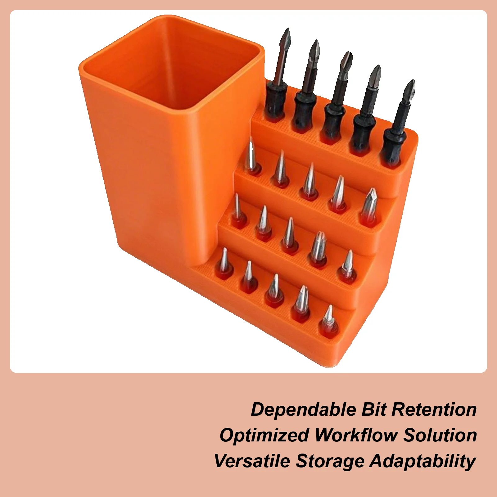 

Hex Bit Holder Screwdriver Head Storage Box Hex Shank Bit Storage Box Screwdriver Head Organizer Rack For Carpenter Plumber