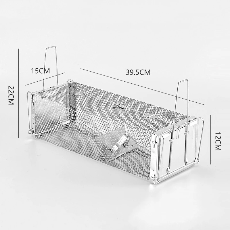 Large Rats Rat Cage Live Humane Cage Trap Metal Iron Cage Household Indoor Automatic Rodent Traps To Drive To Catch