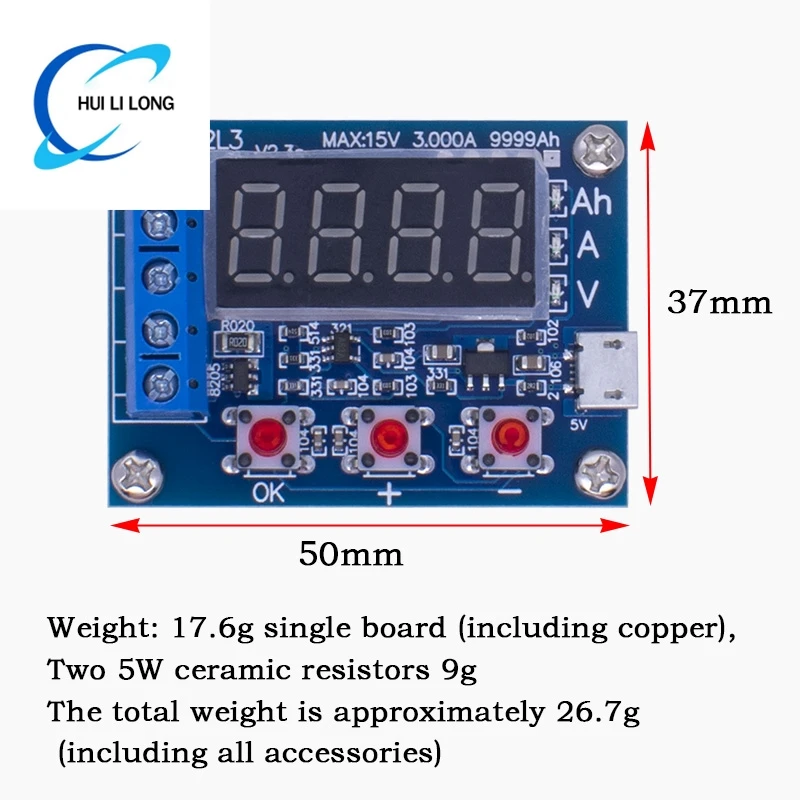 ZB2L3 Li-ion Lithium plomb-acide batterie capacité compteur testeur de décharge analyseur mesure analyseur Instruments