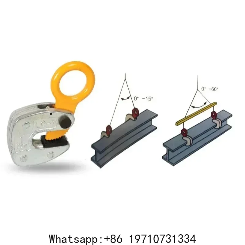 

1T 13mm Opening Horizontal Hanging Steel Plate Lifting Pliers Lifting Hooks Alloy Steel Vertical Lifting Tools Clamp