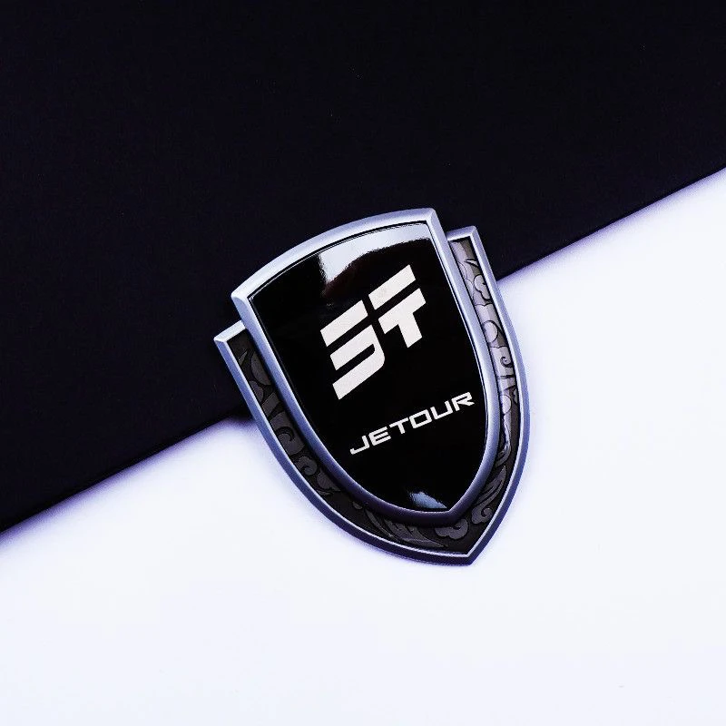 New For T1 T2 Traveler JETOUR x90 x95x70plus  Traveler three-dimensional personalized body decoration metal side badge car emble