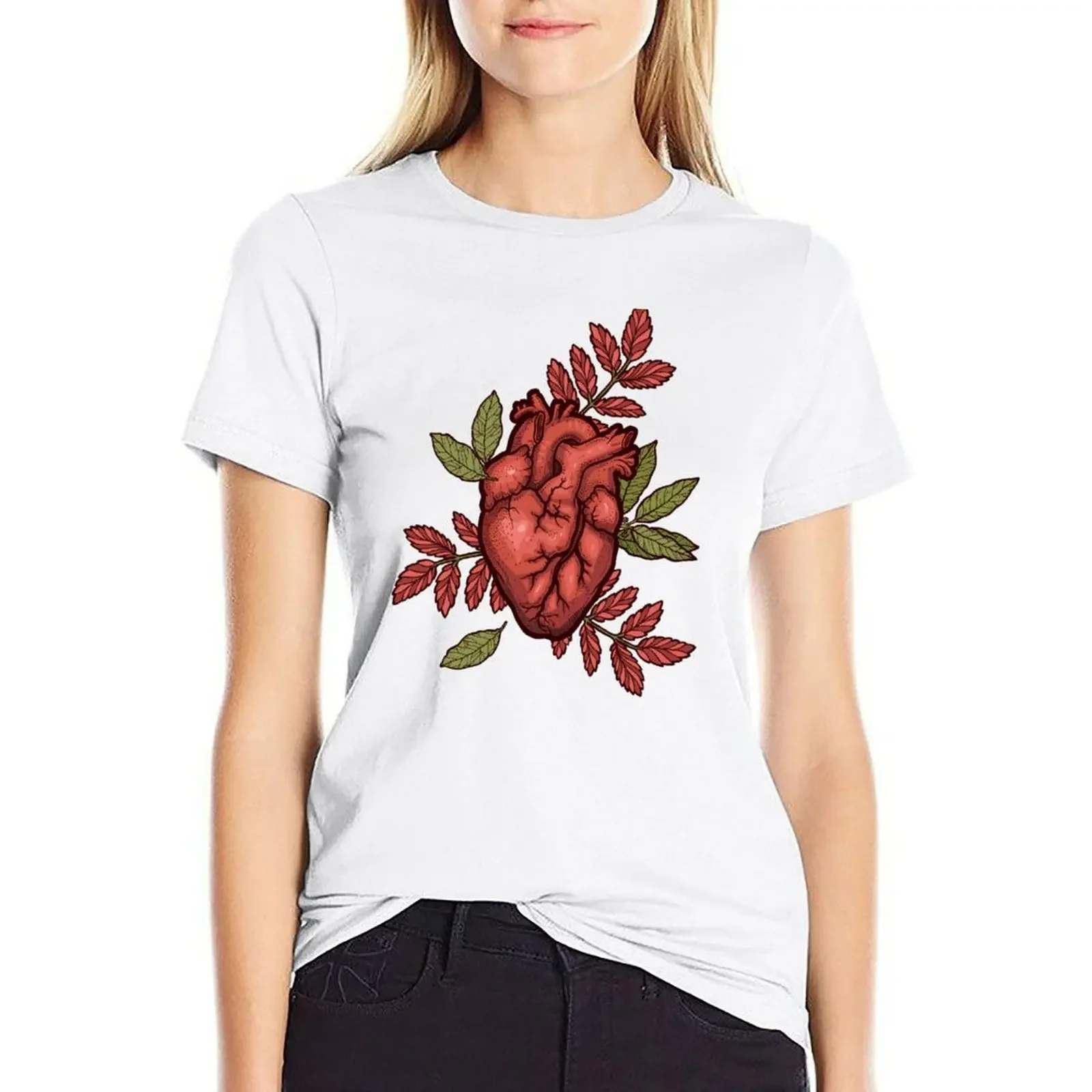 

secret hearts T-shirt Aesthetic clothing summer clothes tops for Women