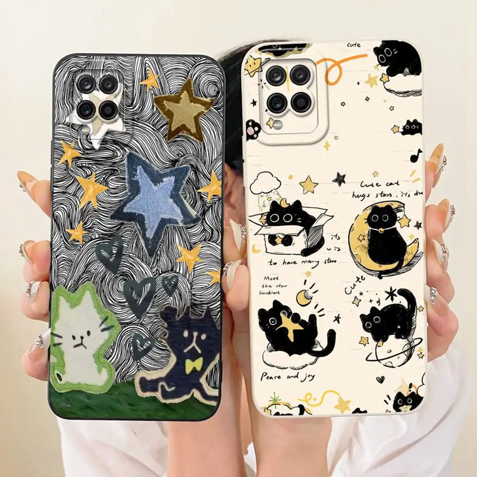 삼성 갤럭시 A12 M12 SM-A125F A127F에 대한 새로운 패션 전화 케이스 삼성 A12 커버 범퍼에 대한 부드러운 실리콘 충격 방지 케이스