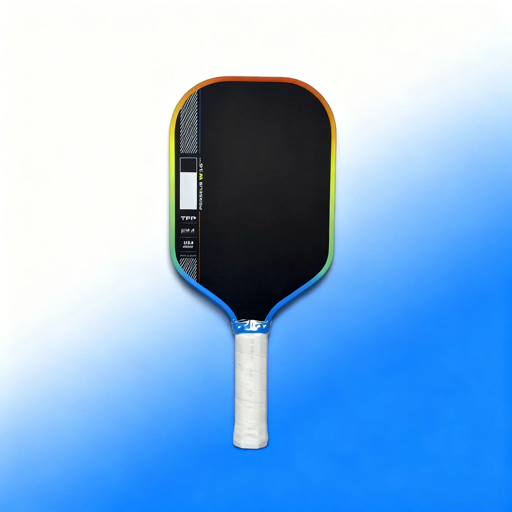 

Pickleball racket with hot-pressed Toray T700 carbon fiber panel and 4th-generation honeycomb core