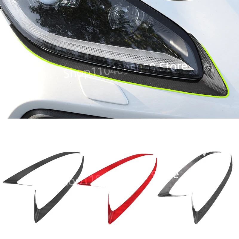 

Для Subaru BRZ Toyota GR86 86BRZ 2022 углеродное волокно автомобильные фары полоски для отделки бровей 2 шт. наклейки украшения аксессуары