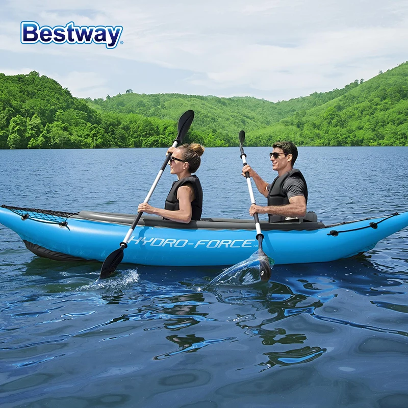 Bestway 65131/65115 Professional Inflatable Fishing Kayak - Durable PVC Material, Portable, Lightweight, Easy to Assemble